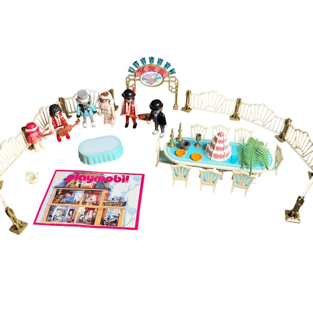 Playmobil Wedding Reception Playset Party Figures, Table, Decor Children's Toy‎